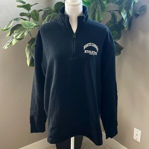Roots Canada Black 1/4 Zip Sweatshirt